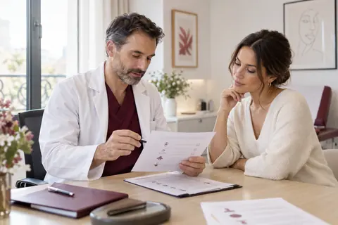 Anesthésie et chirurgie esthétique : bien préparer la consultation : illustration éditoriale