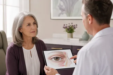 Blépharoplastie : illustration de consultation et d’information